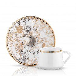 Koleksiyon Sufi Irısmano Türk Kahve Seti 6'lı Altın 31000027879